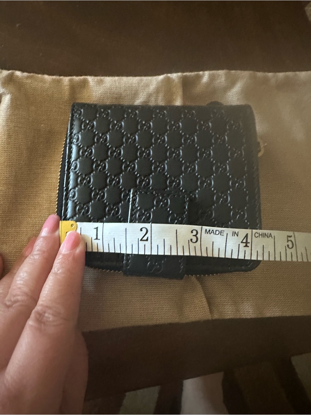 Gucci Black Embossed Leather Zip Around Wallet - Picture 15 of 16